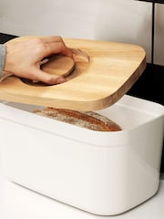 Joseph Joseph White Bread Bin With Cutting Board Lid - Image 2 of 4