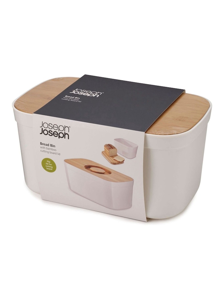 Joseph Joseph White Bread Bin With Cutting Board Lid - Image 4 of 4 Joseph Joseph White Bread Bin With Cutting Board Lid - Image 4 of 4