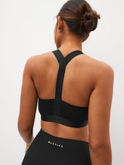 Black Active Sports Low Impact Ultimate Comfort Crop Top - Image 2 of 7