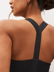 Black Active Sports Low Impact Ultimate Comfort Crop Top - Image 5 of 7