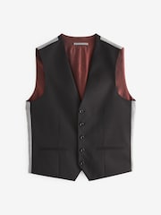 Black Signature Wool Suit: Waistcoat - Image 5 of 6