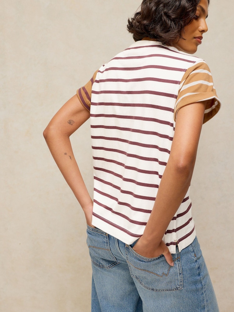 White Stuff White Gina Stripe T-Shirt - Image 2 of 6 White Stuff White Gina Stripe T-Shirt - Image 2 of 6