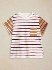 White Stuff White Gina Stripe T-Shirt - Image 5 of 6
