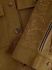 White Stuff Green Jade Embroidered Jacket - Image 6 of 6
