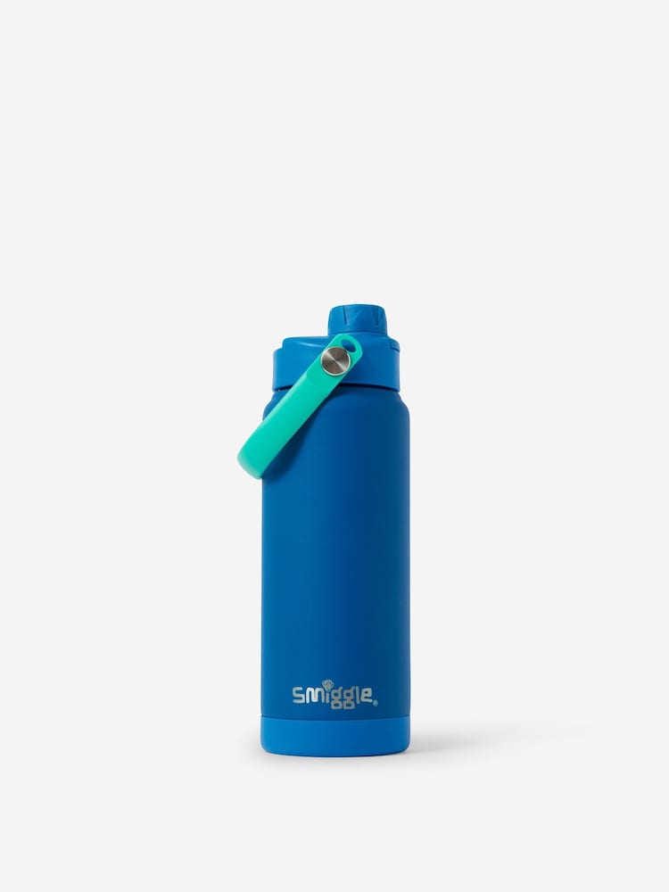 Smiggle Blue Discover Squiggle Stainless Steel Insulated Drink Bottle 720ml - Image 1 of 2