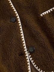 White Stuff Green Borg Stitch Detail Gilet - Image 5 of 5