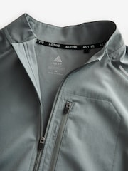 Slate Grey Active Woven Bomber Gilet - Image 10 of 12