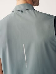Slate Grey Active Woven Bomber Gilet - Image 6 of 12