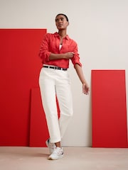 Seasalt Cornwall White Waterdance Trousers - Image 1 of 7