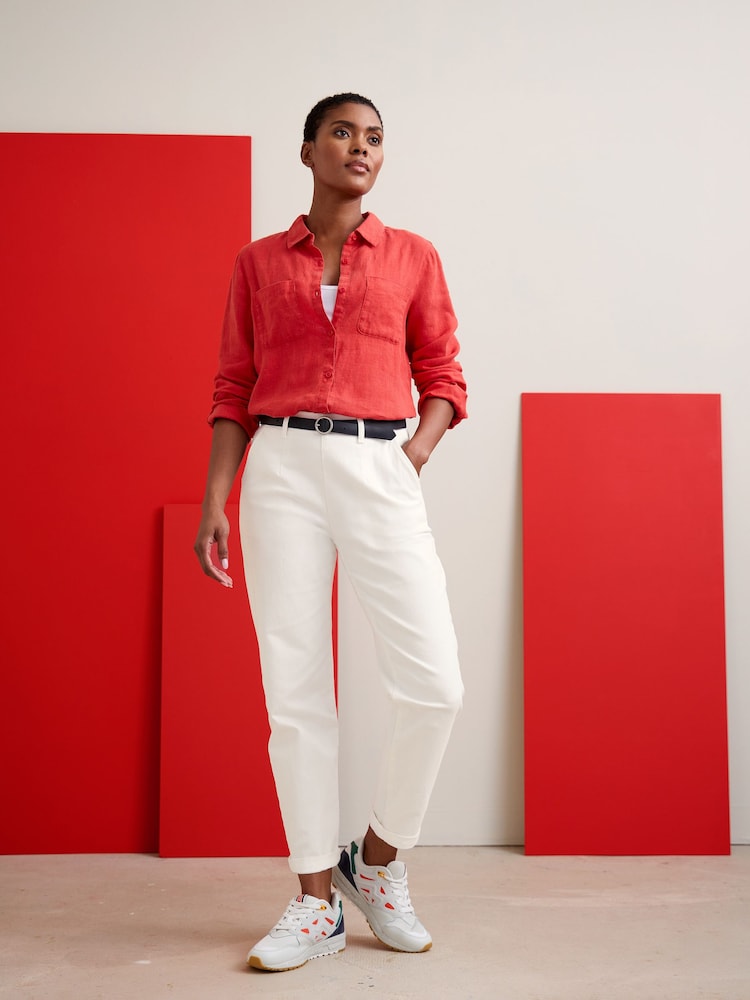 Seasalt Cornwall White Waterdance Trousers - Image 2 of 7