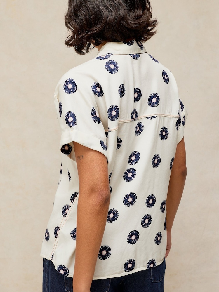 White Stuff White Orla Button Through Shirt - Image 2 of 5 White Stuff White Orla Button Through Shirt - Image 2 of 5
