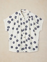White Stuff White Orla Button Through Shirt - Image 4 of 5