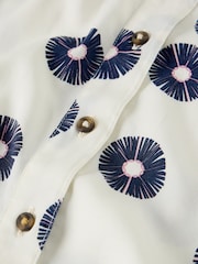 White Stuff White Orla Button Through Shirt - Image 5 of 5
