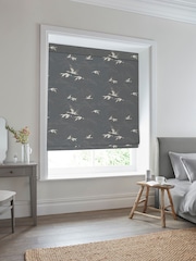 Laura Ashley Grey Animalia Made to Measure Roman Blind - Image 6 of 7