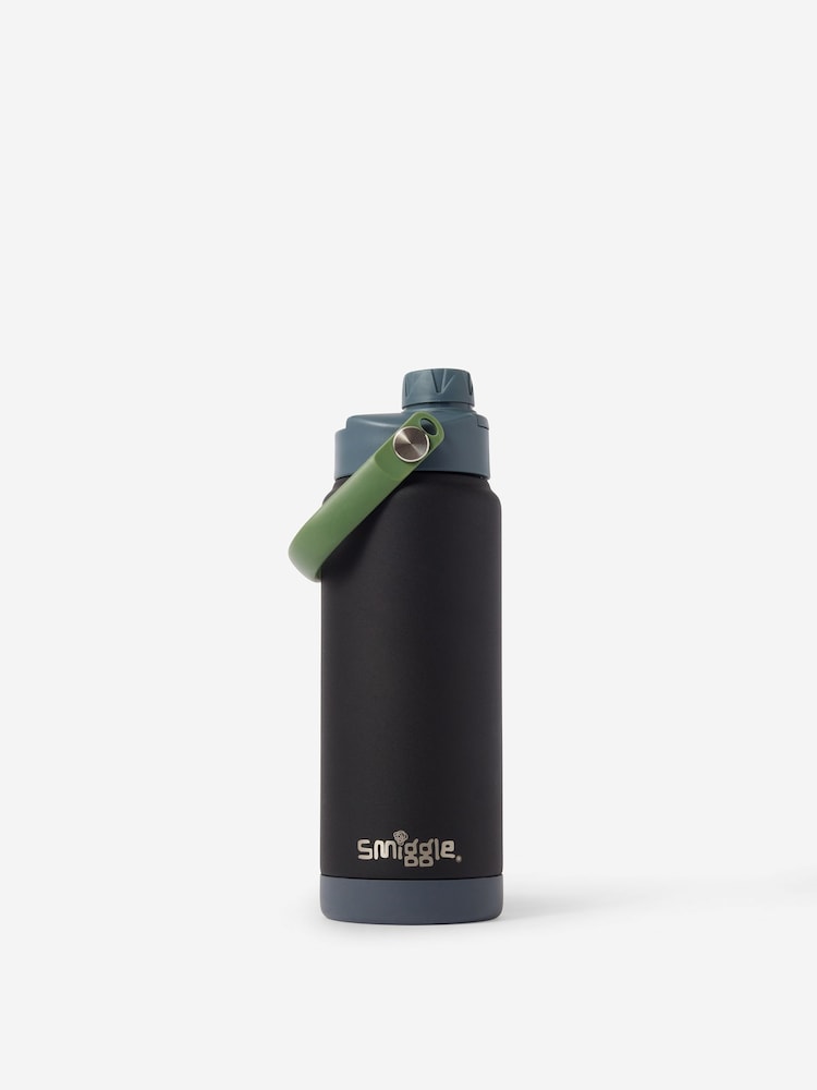 Smiggle Black Discover Squiggle Stainless Steel Insulated Drink Bottle 720ml - Image 1 of 2 Smiggle Black Discover Squiggle Stainless Steel Insulated Drink Bottle 720ml - Image 1 of 2