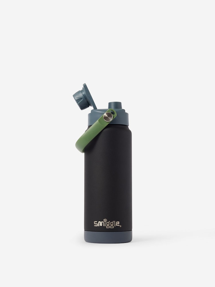 Smiggle Black Discover Squiggle Stainless Steel Insulated Drink Bottle 720ml - Image 2 of 2 Smiggle Black Discover Squiggle Stainless Steel Insulated Drink Bottle 720ml - Image 2 of 2
