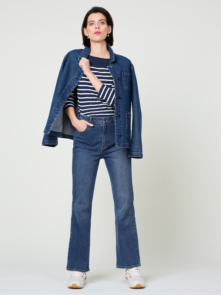 Seasalt Cornwall Navy Blue Sailor Top - Image 1 of 6
