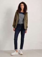 Seasalt Cornwall Navy Blue Sailor Top - Image 4 of 6