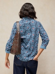 White Stuff Blue Annie Cotton Jersey Shirt - Image 2 of 5