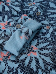 White Stuff Blue Annie Cotton Jersey Shirt - Image 5 of 5