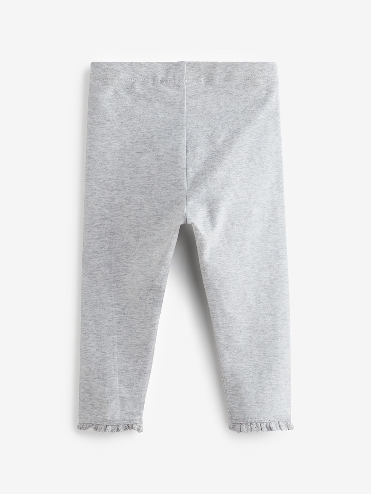 Grey Lace Trim Leggings (3mths-7yrs) - Image 3 of 3