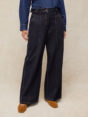 White Stuff Blue Carmella Wide Leg Jeans - Image 1 of 5