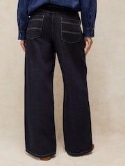 White Stuff Blue Carmella Wide Leg Jeans - Image 2 of 5