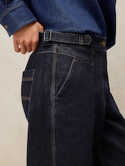 White Stuff Blue Carmella Wide Leg Jeans - Image 3 of 5