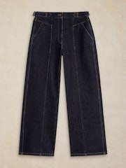White Stuff Blue Carmella Wide Leg Jeans - Image 4 of 5