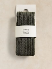 White Stuff Green Patty Pattern Tights - Image 2 of 2