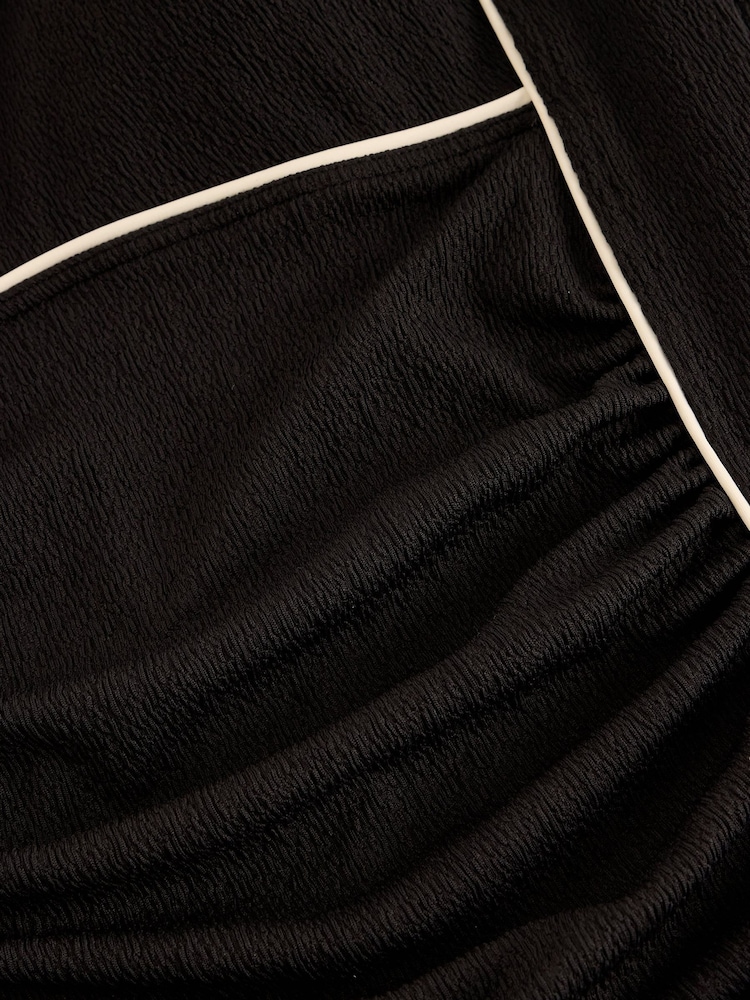 White Stuff Black Splash Textured Swimsuit - Image 5 of 5