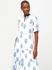 Blau - Aspiga 100% Cordelia-Kleid aus Baumwolle - Bild 3 von 5