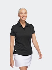 Negro - Polo de manga corta liso de mujer de adidas Golf - Imagen 2 de 6