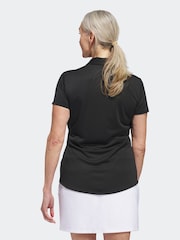 Negro - Polo de manga corta liso de mujer de adidas Golf - Imagen 3 de 6