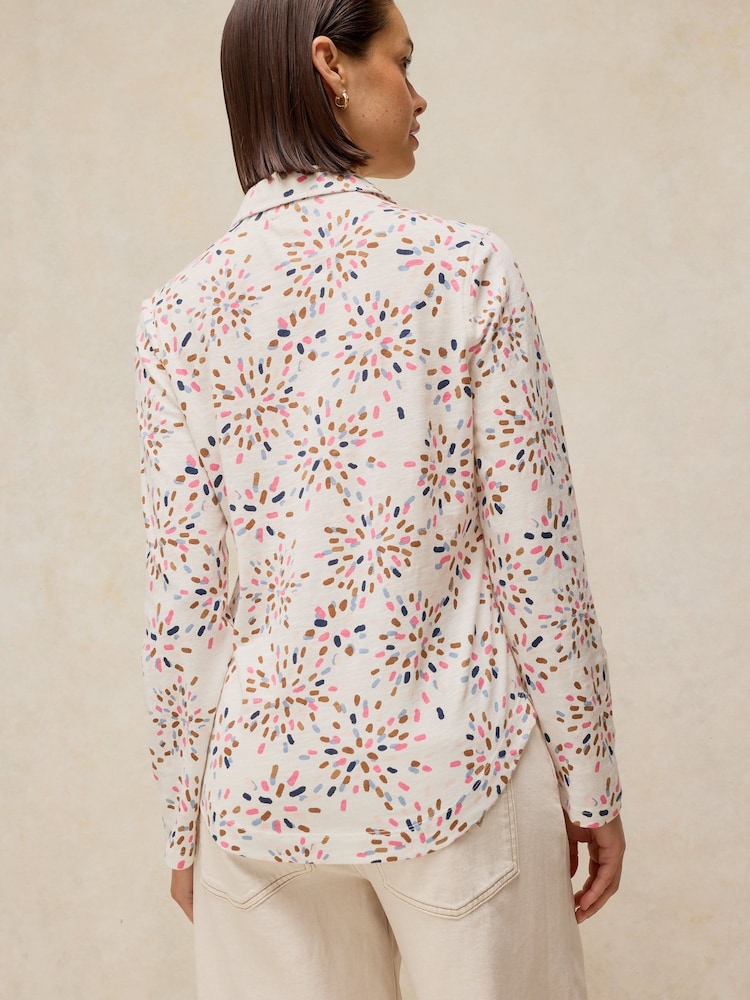 White Stuff White Annie Jersey Shirt - Image 2 of 5 White Stuff White Annie Jersey Shirt - Image 2 of 5