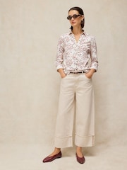 White Stuff White Annie Jersey Shirt - Image 3 of 5
