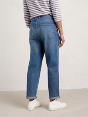 Seasalt Cornwall Blue Trenow Cove Straight Leg Jeans - Image 2 of 5