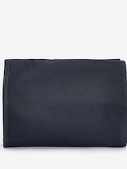 Barbour® Navy Cascade Hanging 100% Cotton Washbag - Image 2 of 6
