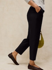 White Stuff Black Illy Crop Straight Trousers - Image 3 of 5