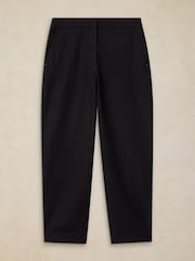 White Stuff Black Illy Crop Straight Trousers - Image 4 of 5