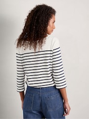 Seasalt Cornwall White/Blue Sailor Top - Image 2 of 5