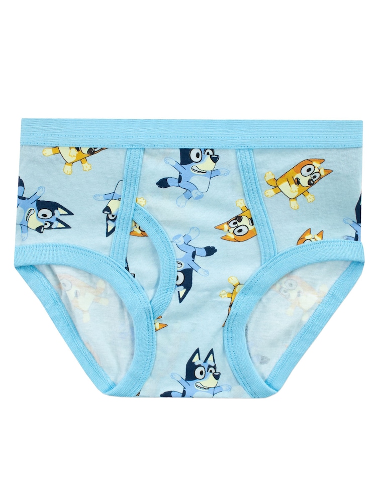 Character Blue 100% Cotton Underwear 5 Pack - Image 3 of 4