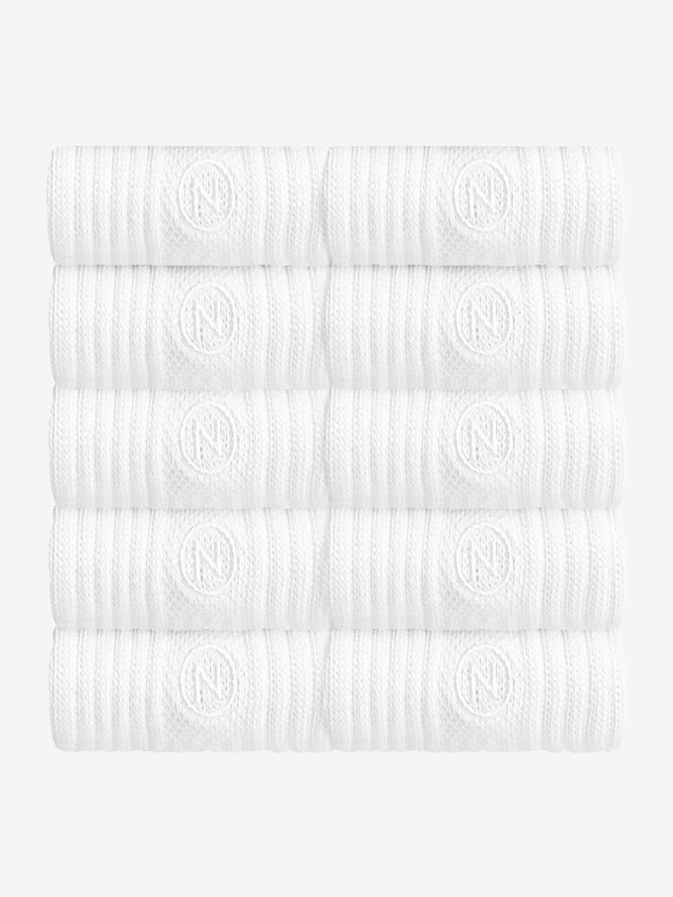Blanco - Regular - Pack de 10 pares de calcetines deportivos con planta acolchada - Imagen 1 de 4