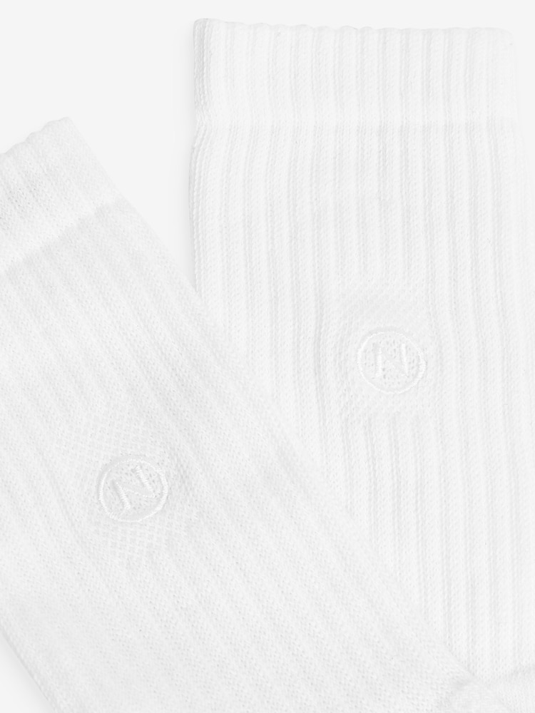 Weiß - Regulär - Sportsocken mit gepolsterter Sohle, 10er-Pack - Bild 4 von 4 Weiß - Regulär - Sportsocken mit gepolsterter Sohle, 10er-Pack - Bild 4 von 4
