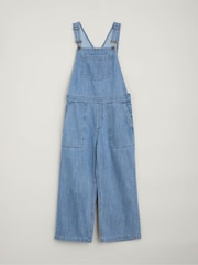 Seasalt Cornwall Blue Porthallow Cove Denim Dungarees - Image 4 of 5