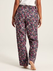 Joules Stella Navy Floral Cotton Pyjama Bottoms - Image 2 of 7