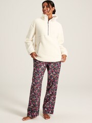 Joules Stella Navy Floral Cotton Pyjama Bottoms - Image 3 of 7