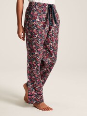 Joules Stella Navy Floral Cotton Pyjama Bottoms - Image 4 of 7