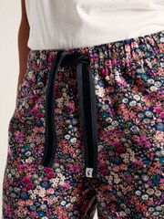 Joules Stella Navy Floral Cotton Pyjama Bottoms - Image 5 of 7