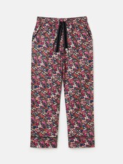 Joules Stella Navy Floral Cotton Pyjama Bottoms - Image 7 of 7